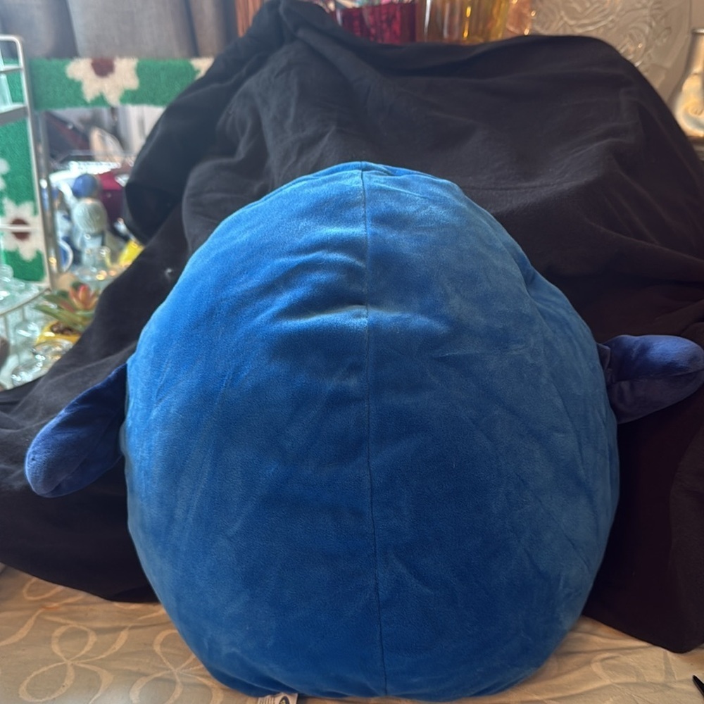 Blue and White Penguin Plush Toy for Small Pets - Picture 3 of 4